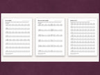 Sample pages: curve capitals, slant and mixed capitals, and numbers 0 to 9