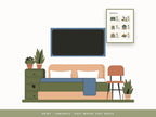 Dressing card printed, laminated and posted on the bedroom wall where they dress