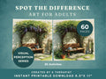 Dementia Spot the Difference Worksheets (30) — Realistic Scenes for Adults
