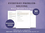Problem Solving Worksheets for Adults (30) — Real-Life Scenarios