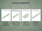 Medication Log Printable — 4 Versions Including Large Print