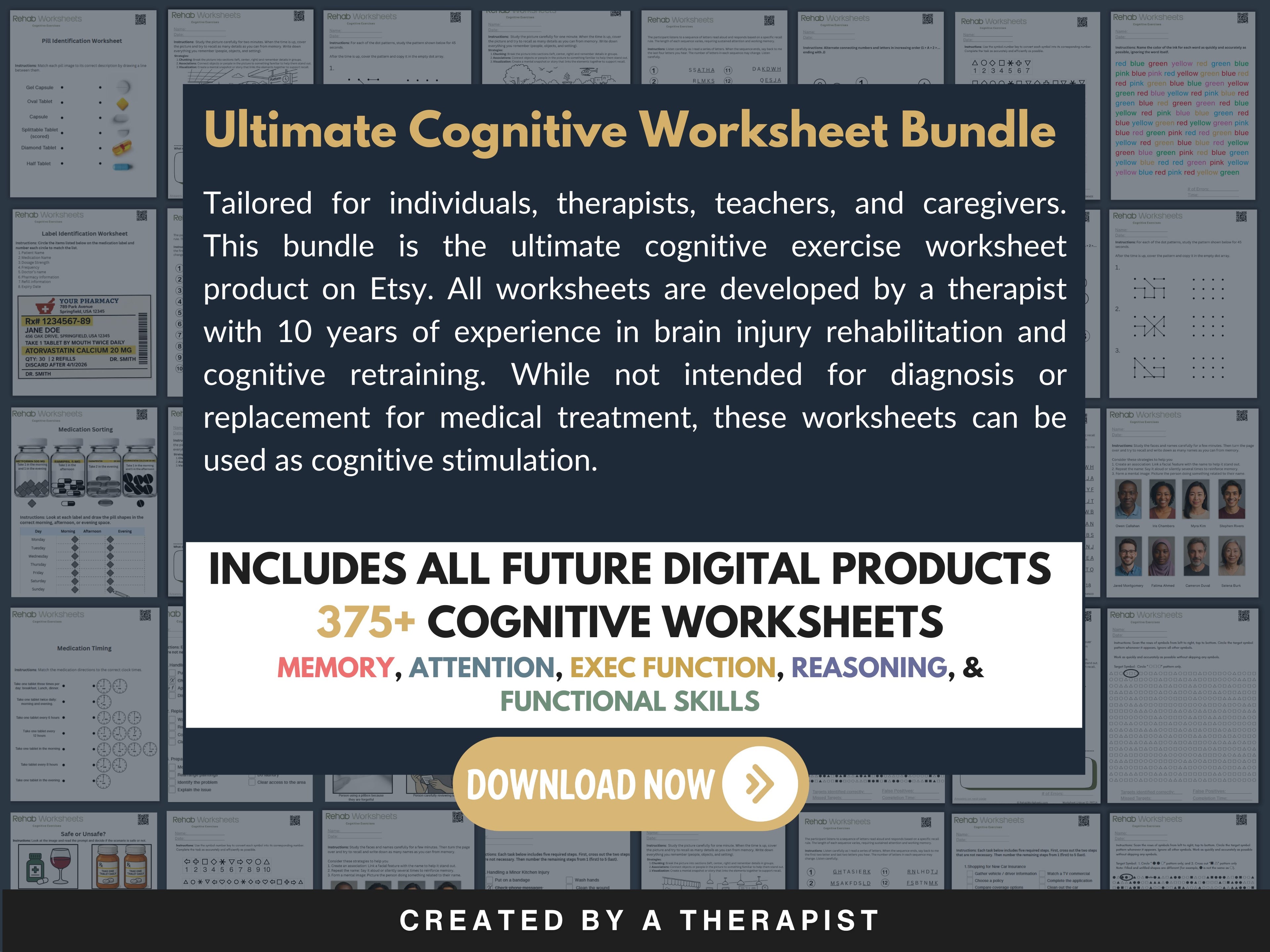 Entire Shop Mega Bundle (Digital) - All Digital Downloads in One Product - Rehab Worksheets