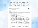 Symbol–Number Matching Task (30 Worksheets) - Attention