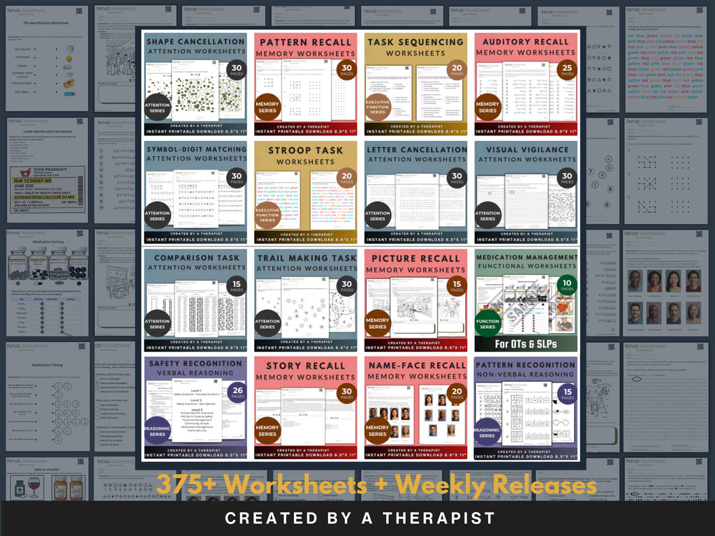 Entire Shop Mega Bundle (Digital) - All Digital Downloads in One Product - Rehab Worksheets