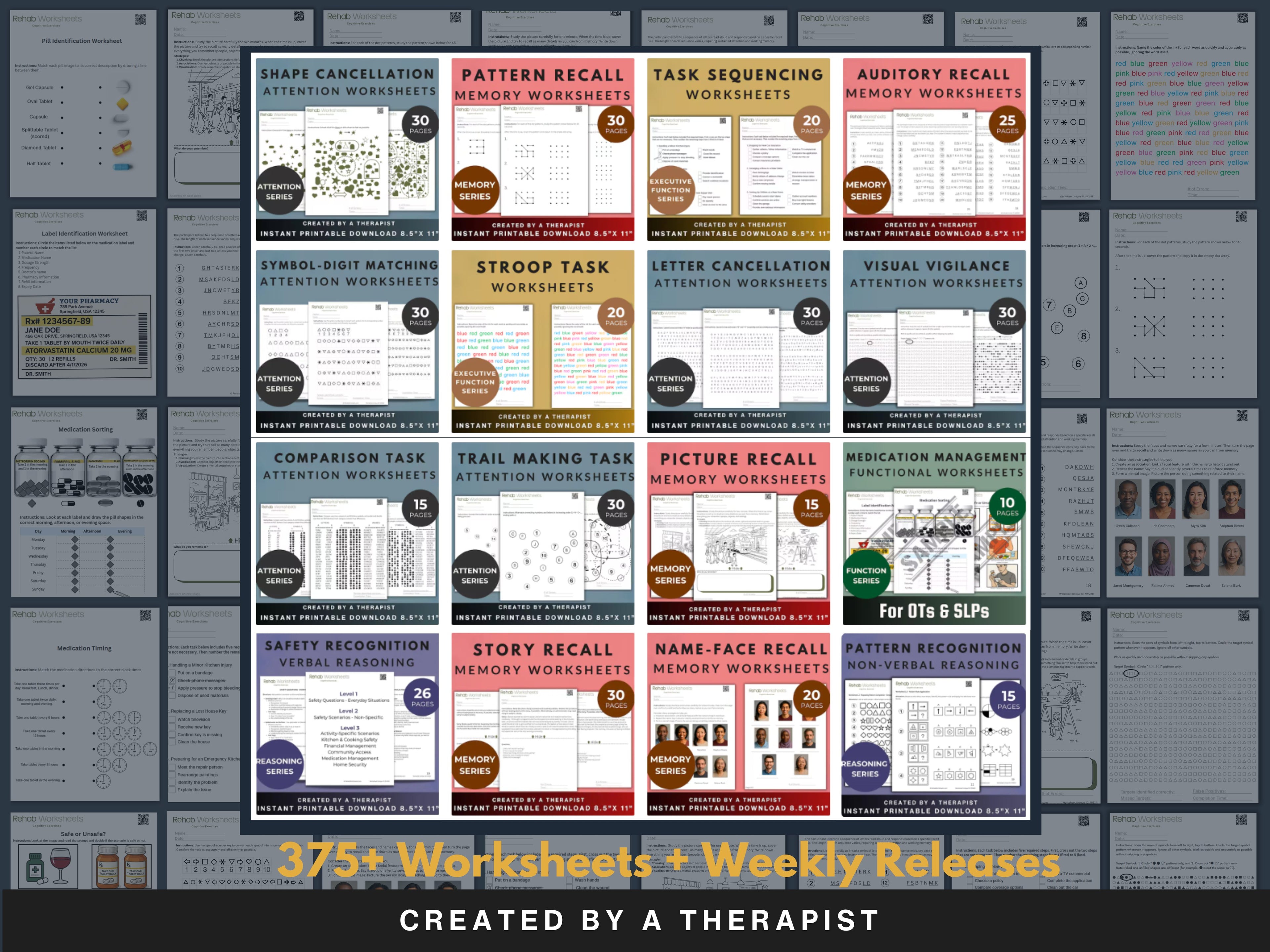 Entire Shop Mega Bundle (Digital) - All Digital Downloads in One Product - Rehab Worksheets