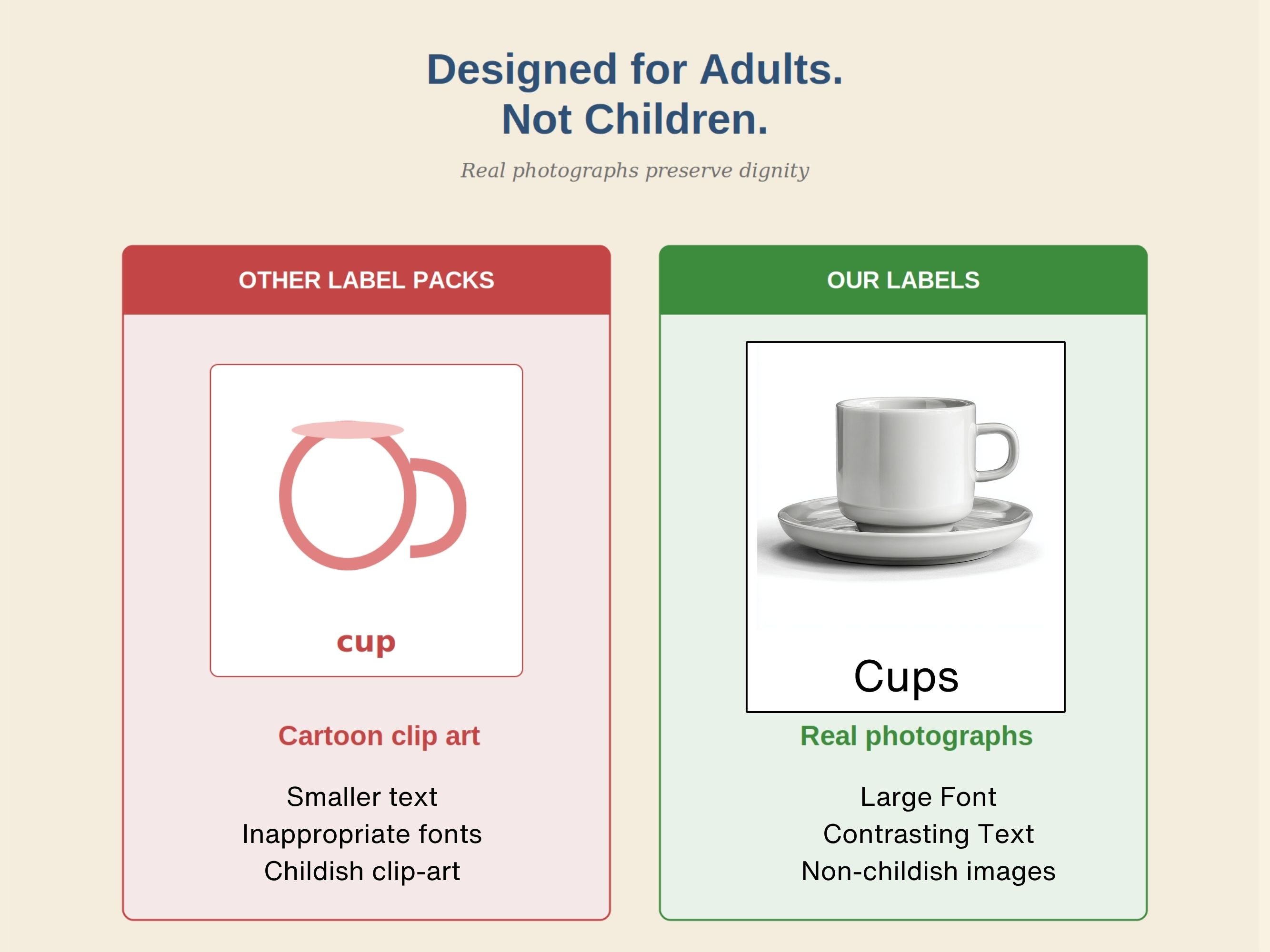 Dementia Home Labels — 100+ Large-Print Picture Signs for the Whole House