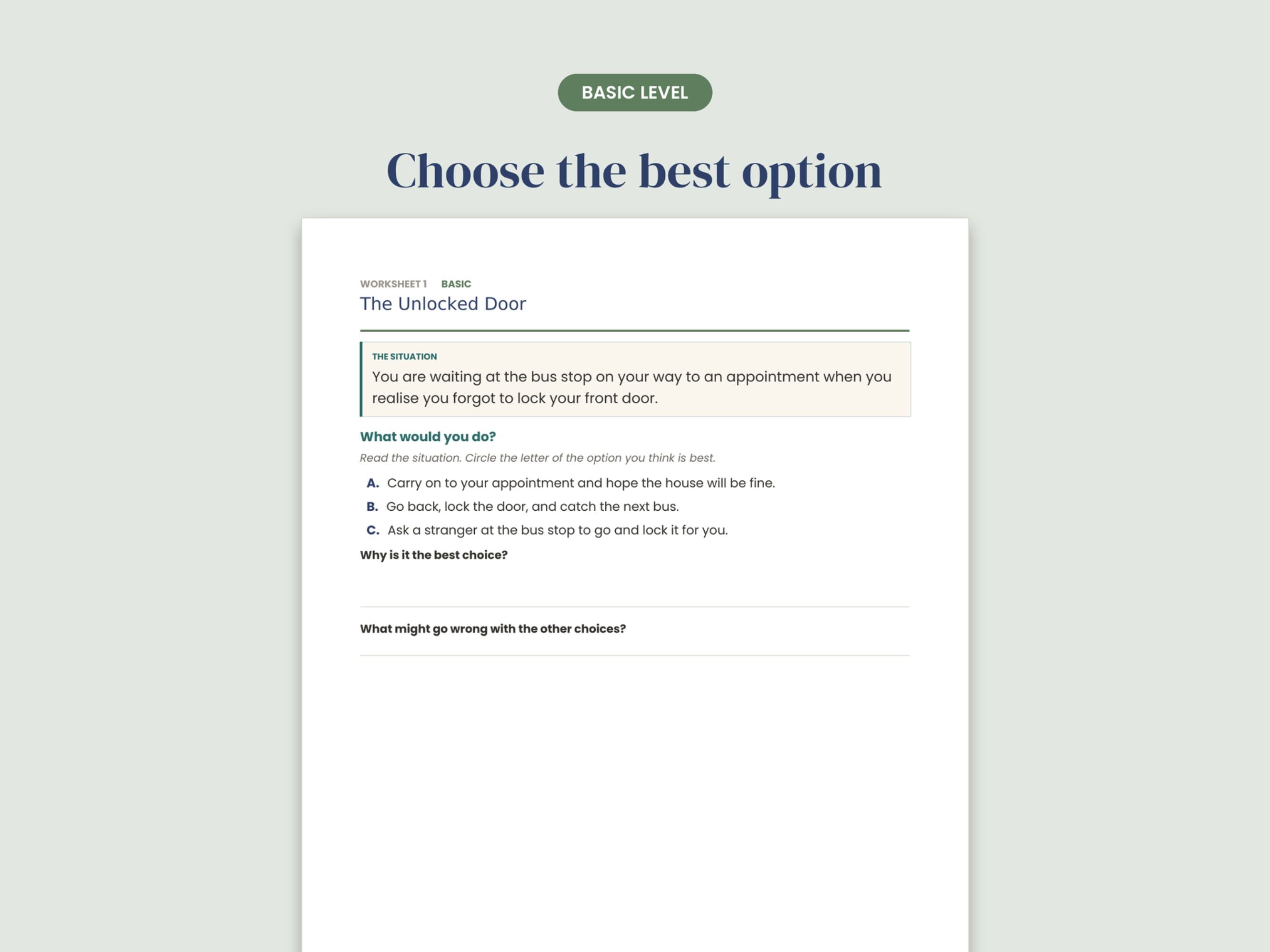 Problem Solving Worksheets for Adults (30) — Real-Life Scenarios