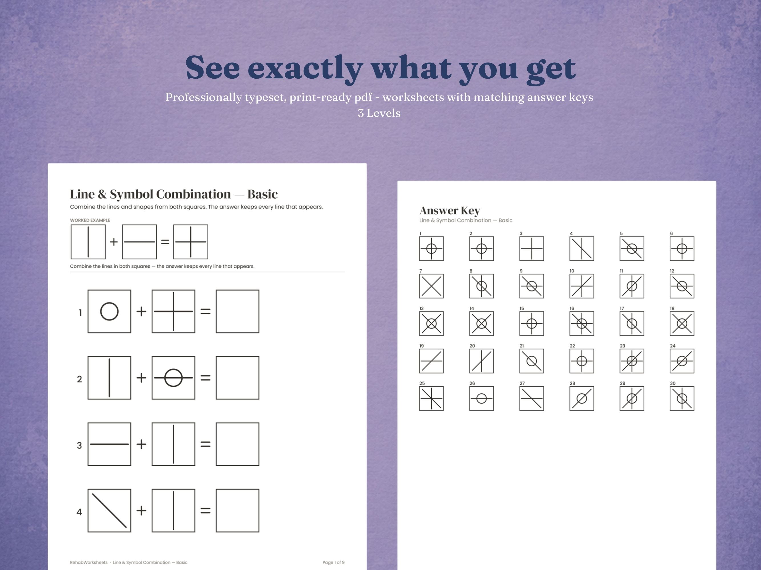 Figure Combination Worksheets (90) — Visual Reasoning Exercises