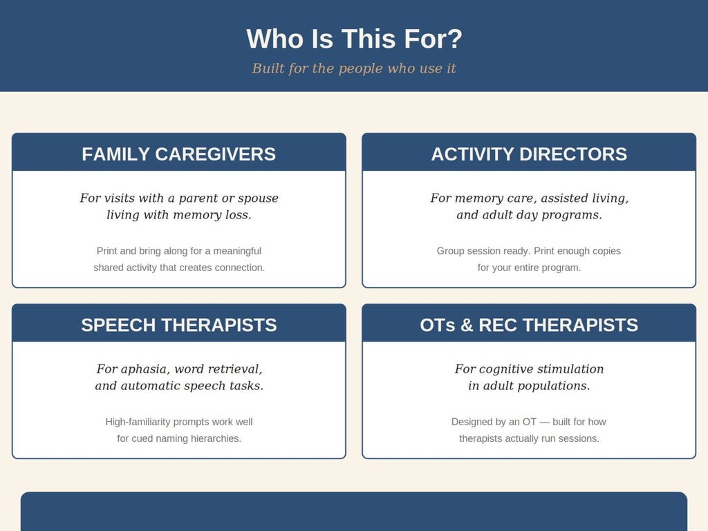 Finish the Phrase Worksheets for Seniors (80 Prompts) — Dementia Activity