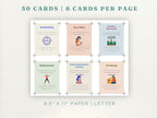 Coping Skills & Grounding Flash Cards — Printable Calming Strategies
