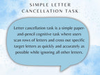 Letter Cancellation Task (30 Worksheets) - Attention