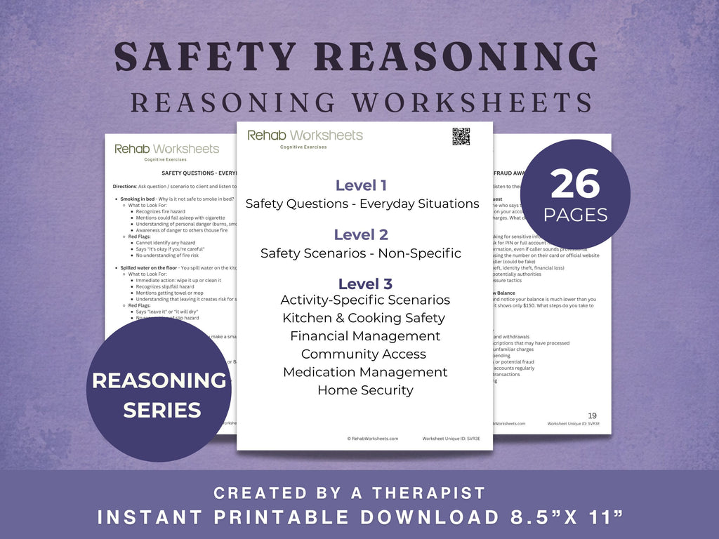Reasoning Worksheets Bundle — Complete Reasoning & Judgment Set