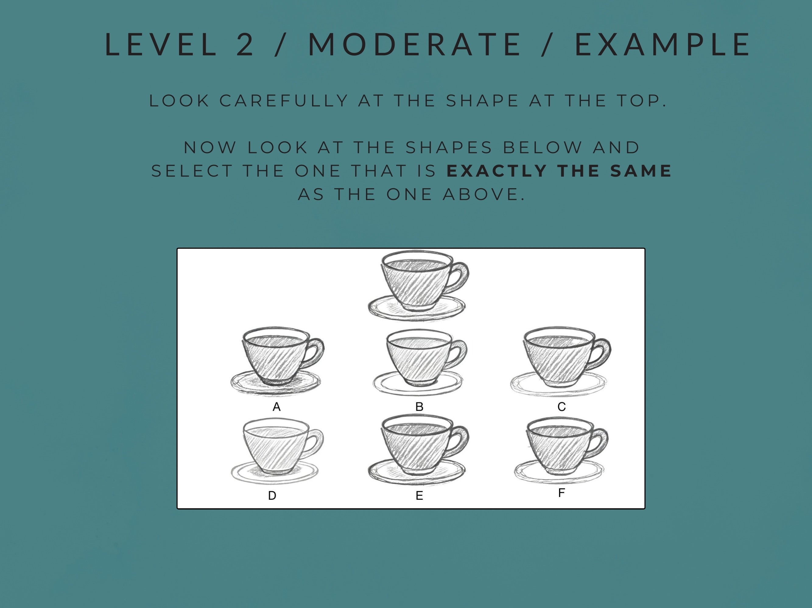 Visual Discrimination Worksheets from Rehab Worksheets, showing sample pages with visual perception exercises for children.