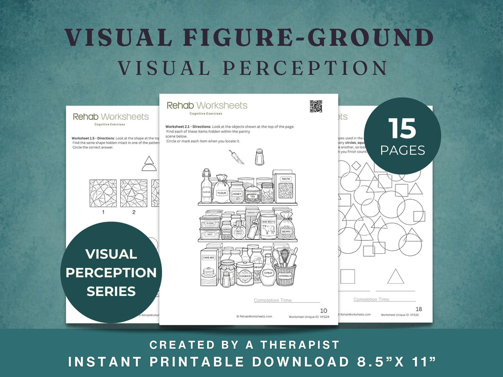Visual Perception Worksheets Bundle — Motor-Free Visual Perception Set