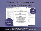 Safety Reasoning Worksheets (26 Worksheets) – Verbal Reasoning - Rehab Worksheets