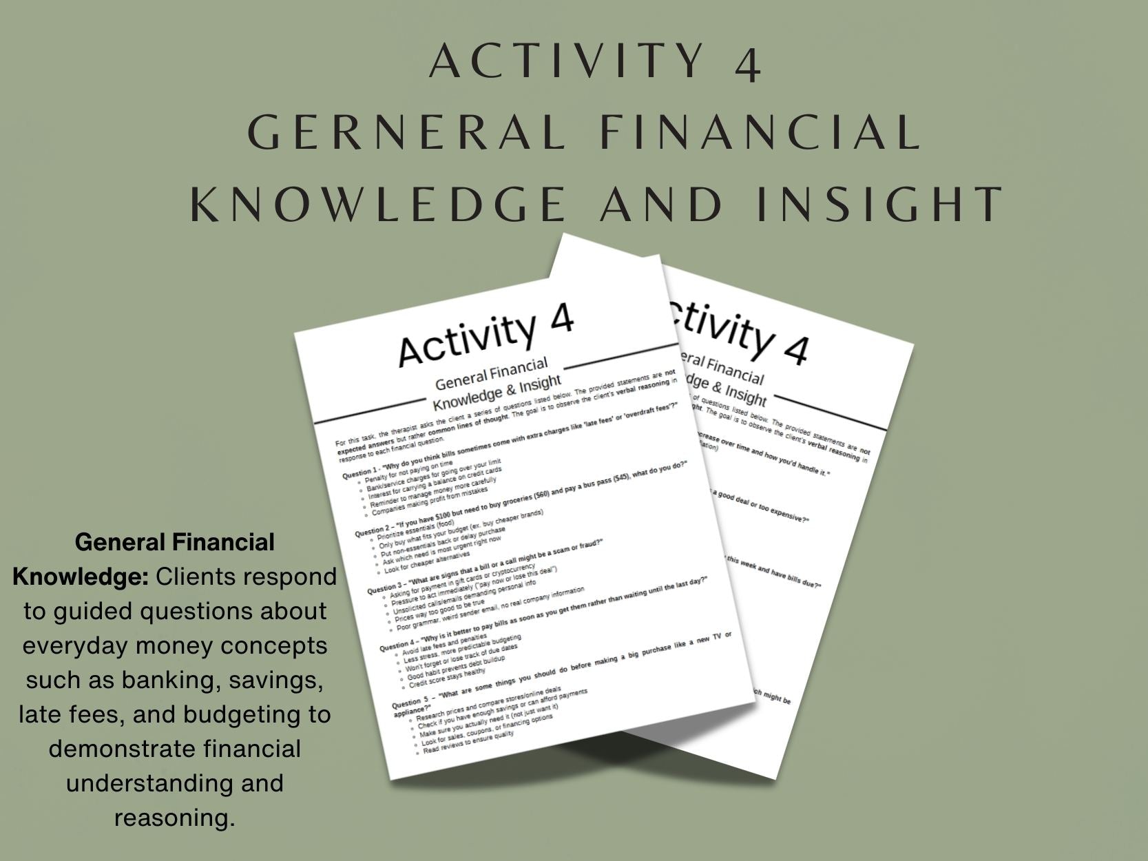 Money Management Kit - Canadian Edition - Occupational Therapy Tool, Speech Therapy Activity, Cognitive Training, Physical Kit