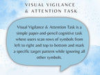 Visual Vigilance Task (30 Worksheets) - Attention