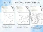 Trail Making Task Worksheets (30 Worksheets) - Attention