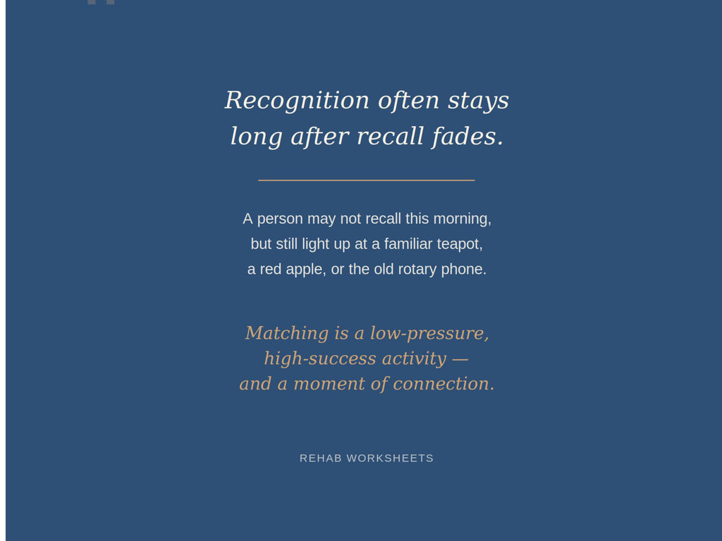Picture Matching Cards for Dementia (30 Pairs) — Memory Care Activity