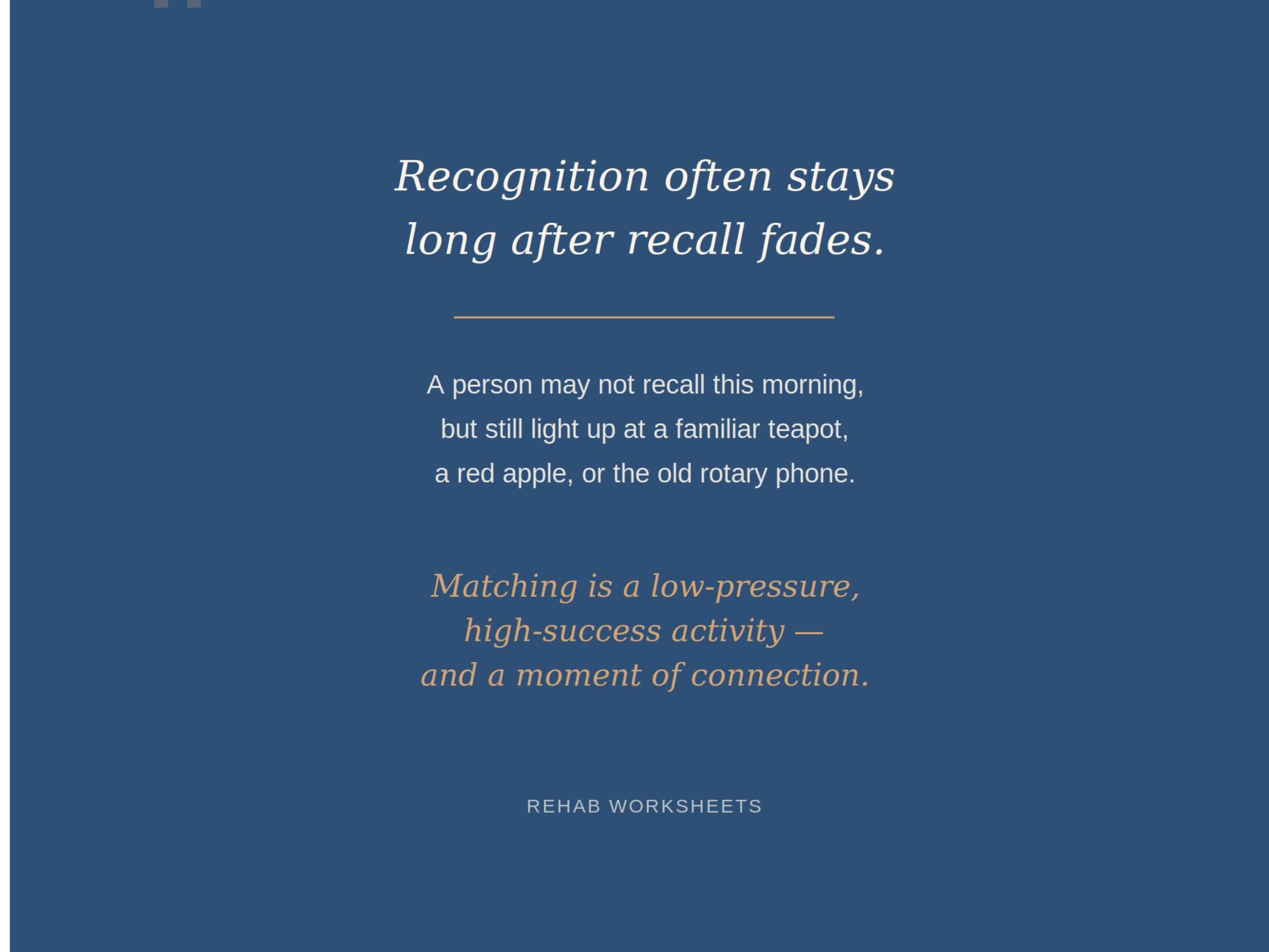 Picture Matching Cards for Dementia (30 Pairs) — Memory Care Activity