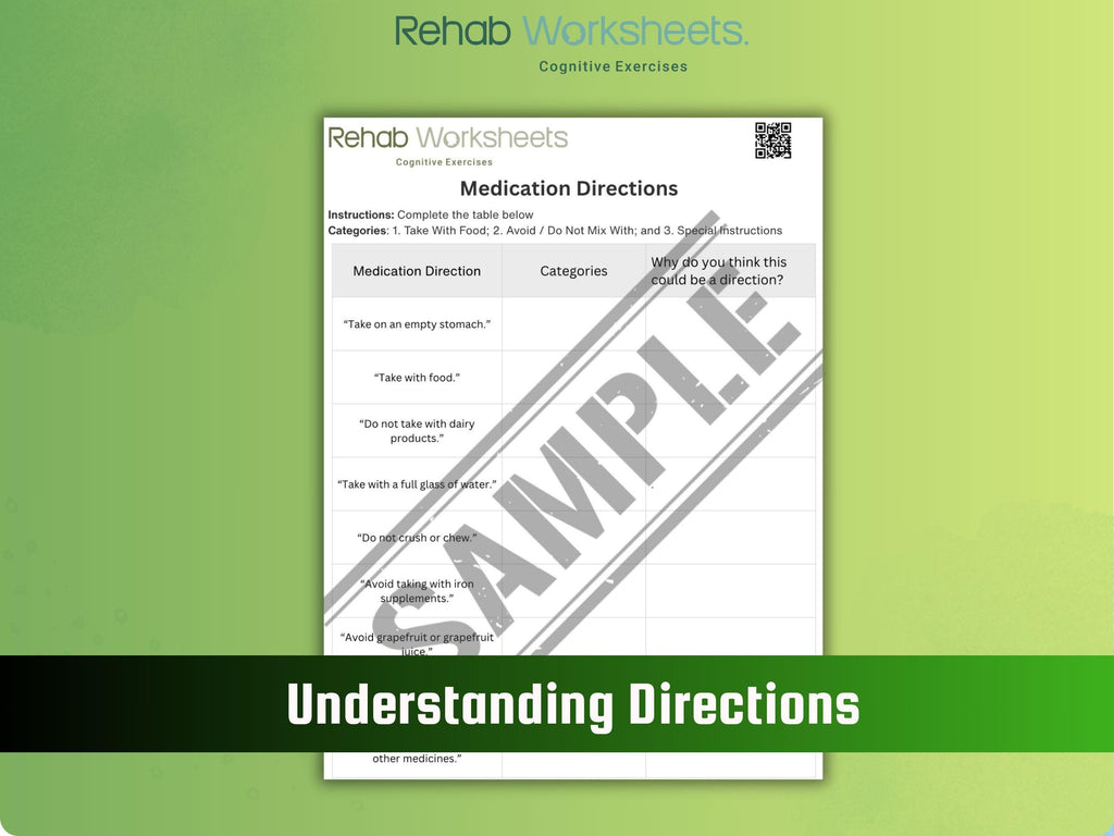 Medication Management (10 Worksheets) - Functional