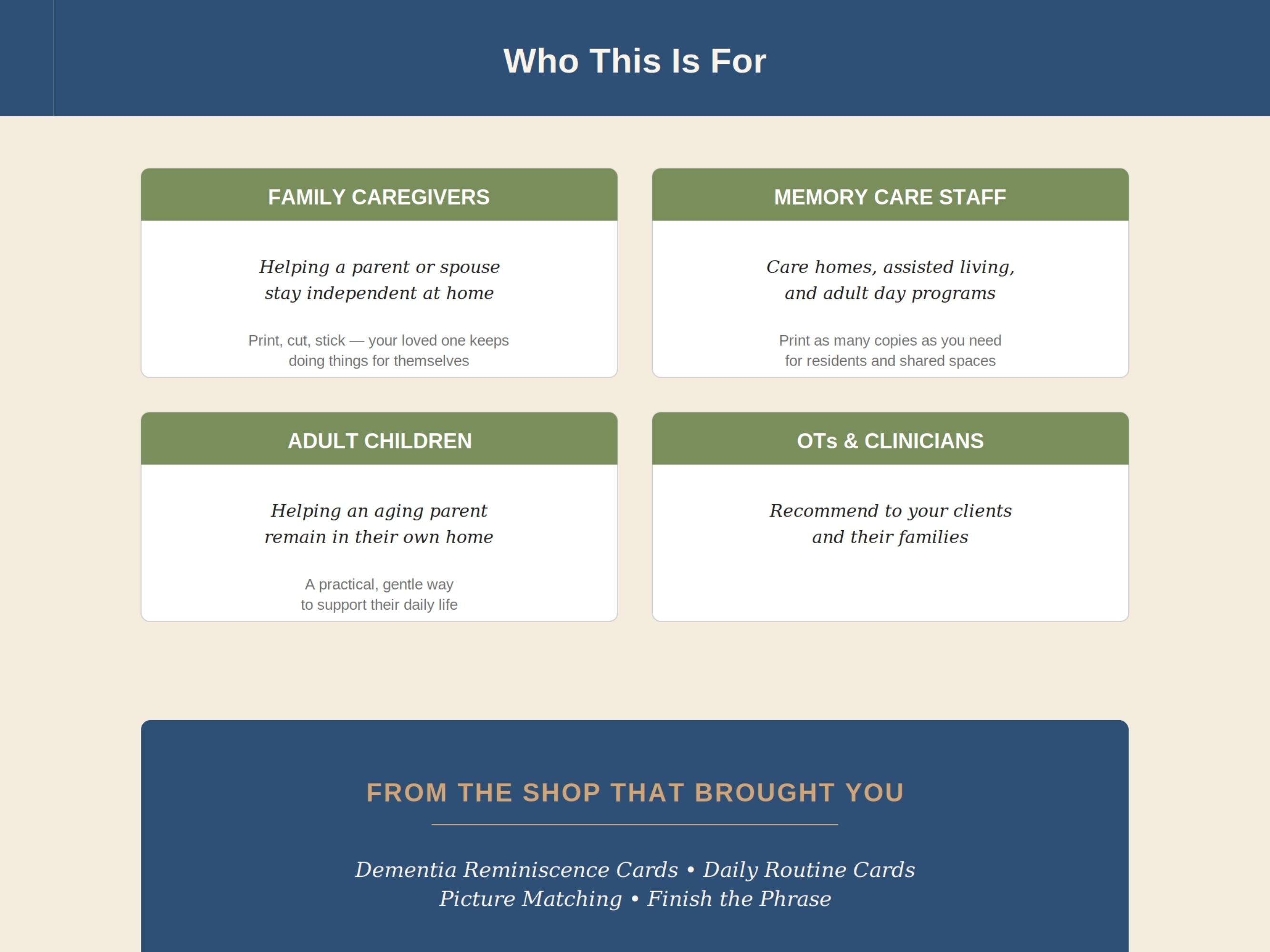Dementia Home Labels — 100+ Large-Print Picture Signs for the Whole House