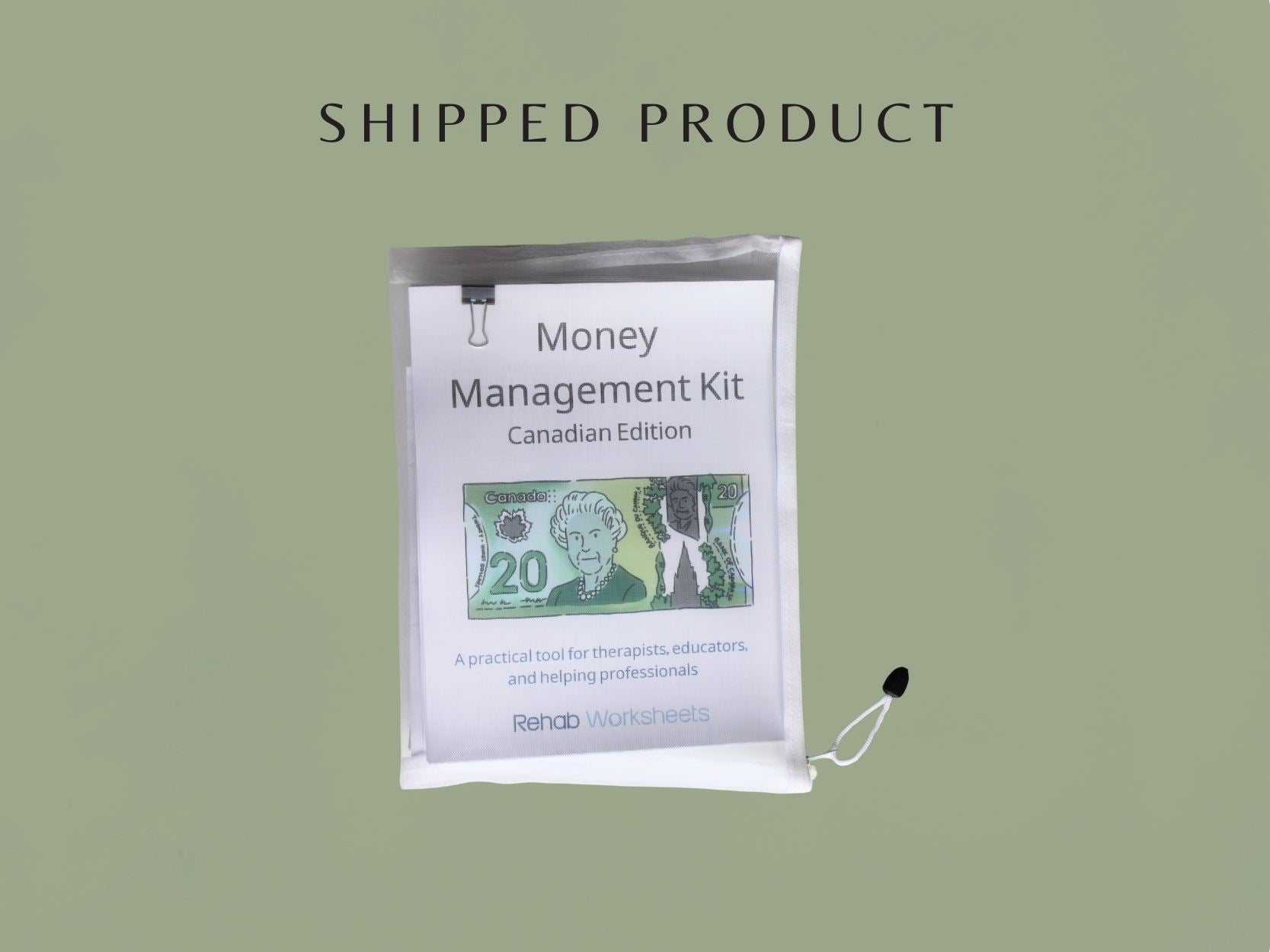 Money Management Kit - Canadian Edition - Occupational Therapy Tool, Speech Therapy Activity, Cognitive Training, Physical Kit