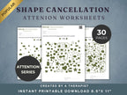 Attention Worksheets Bundle (165) — Complete Attention Rehab Set