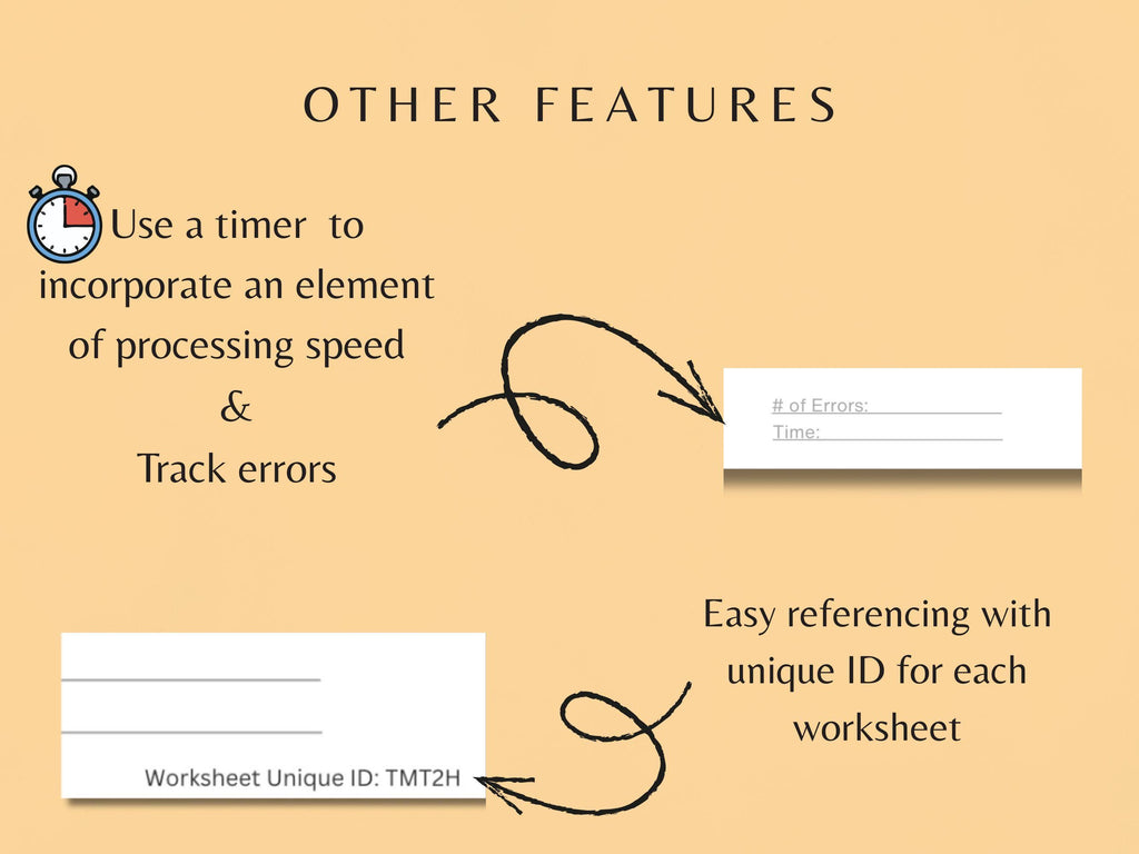 Stroop Task Cognitive Exercise Bundle (20 Worksheets) - Executive Functioning