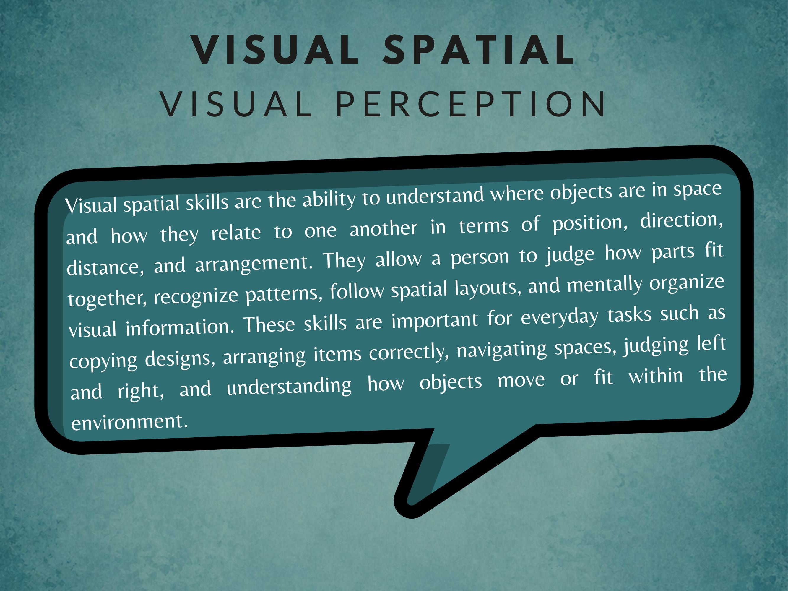 Visual Spatial Worksheets (25) — Spatial Perception Exercises