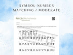 Symbol–Number Matching Task (30 Worksheets) - Attention