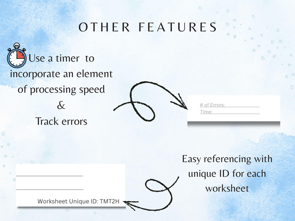 Shape Cancellation Task Bundle (30 Worksheets) - Attention