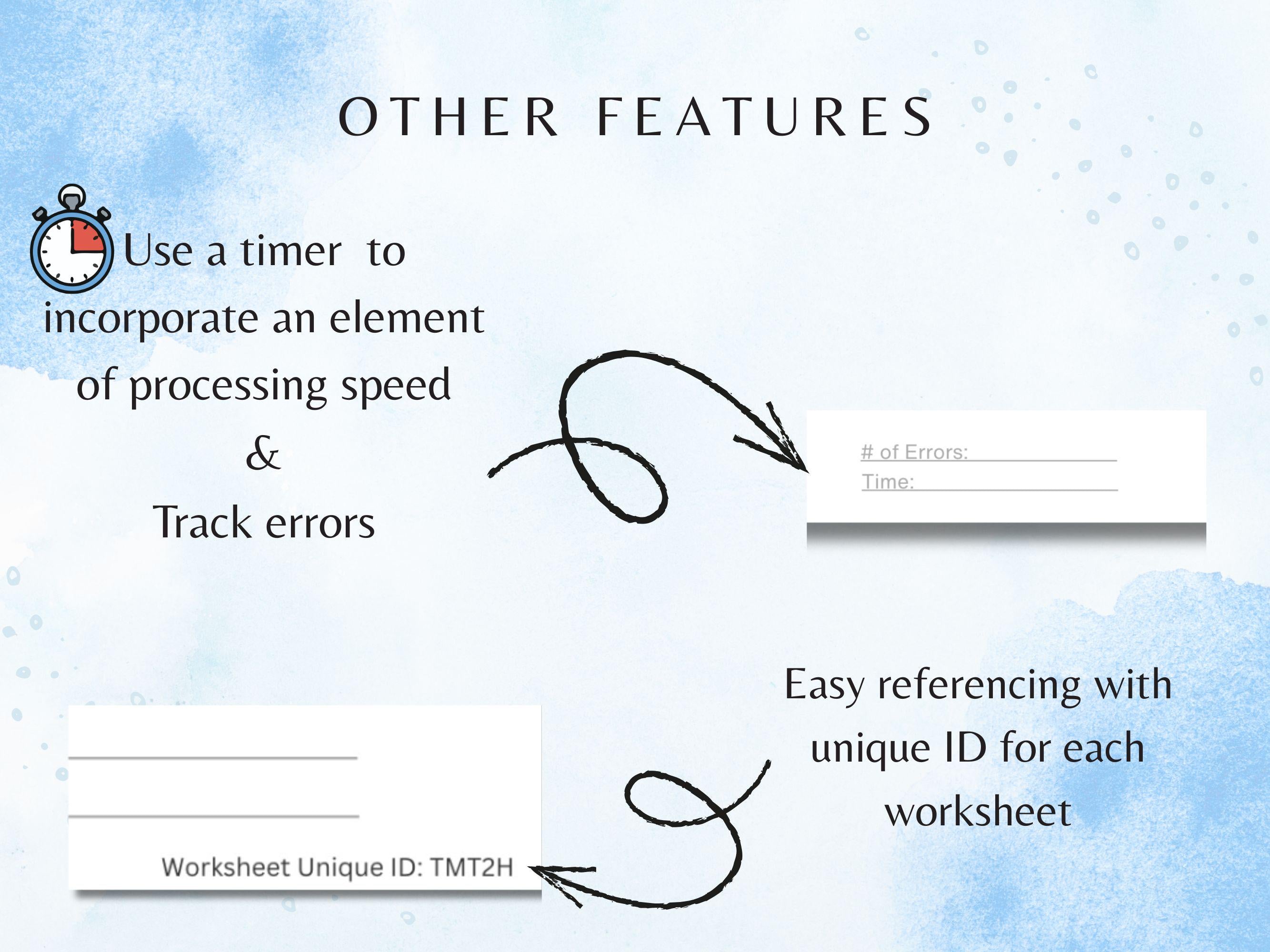 Shape Cancellation Task Bundle (30 Worksheets) - Attention