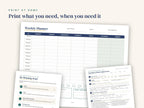 Print what you need: weekly planner, my planning steps sheet and scoring form
