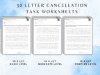 Letter Cancellation Task (30 Worksheets) - Attention