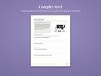 Complex level sample: The missed stop, with three problems to list, options, a first step and a backup plan