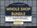 Entire Shop Mega Bundle (Digital) - All Digital Downloads in One Product - Rehab Worksheets