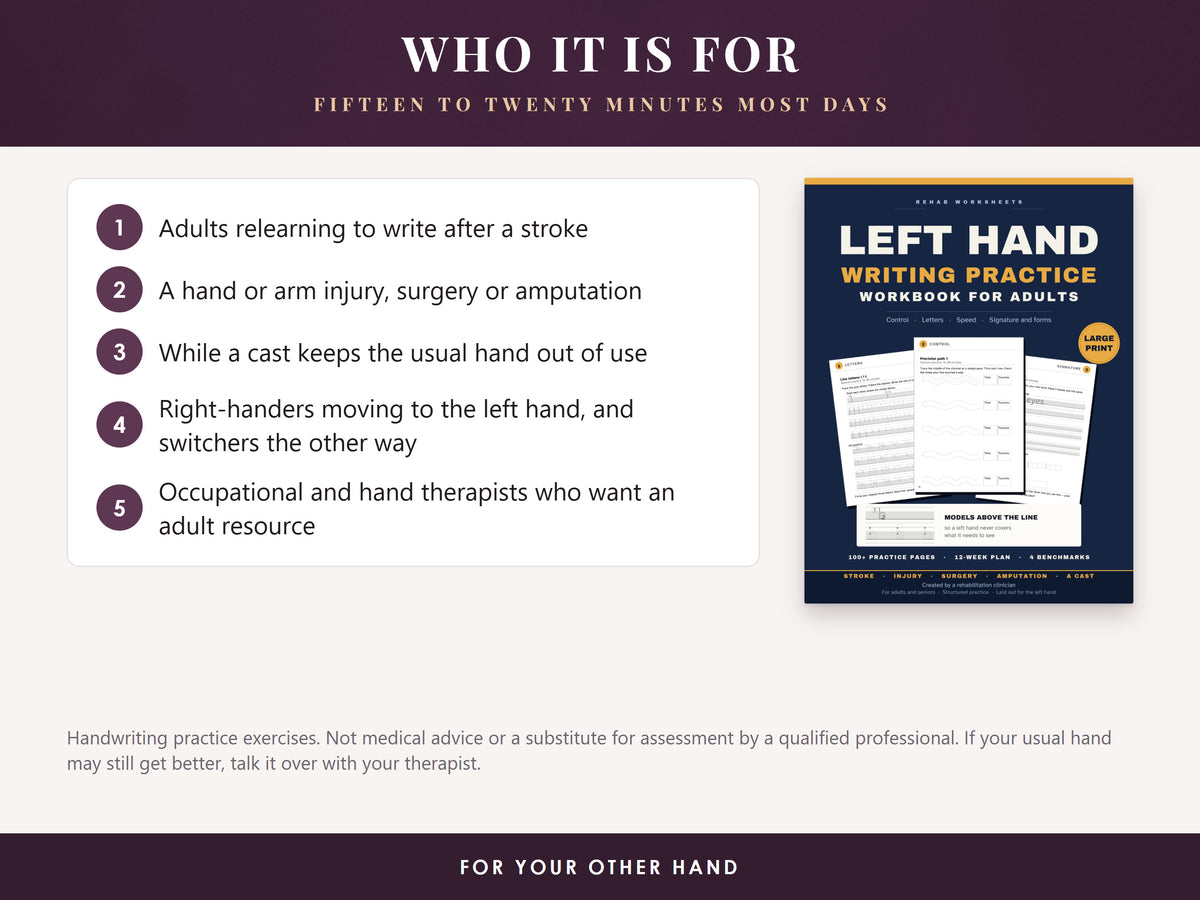 Who the left-hand workbook is for, listed next to its cover