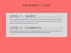 Face Name Memory (20 Worksheets) - Memory - Rehab Worksheets