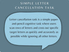 Letter Cancellation Task (30 Worksheets) - Attention - Rehab Worksheets