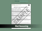 Medication Management (10 Worksheets) - Functional - Rehab Worksheets
