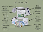 Money Management Kit - Canadian Edition - Occupational Therapy Tool, Speech Therapy Activity, Cognitive Training, Physical Kit - Rehab Worksheets