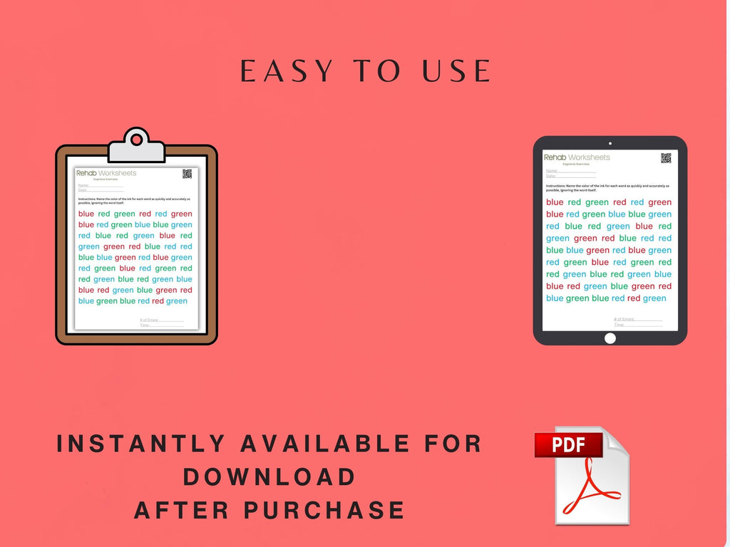 Story Recall Worksheets Bundle (30 Worksheets) - Memory - Rehab Worksheets