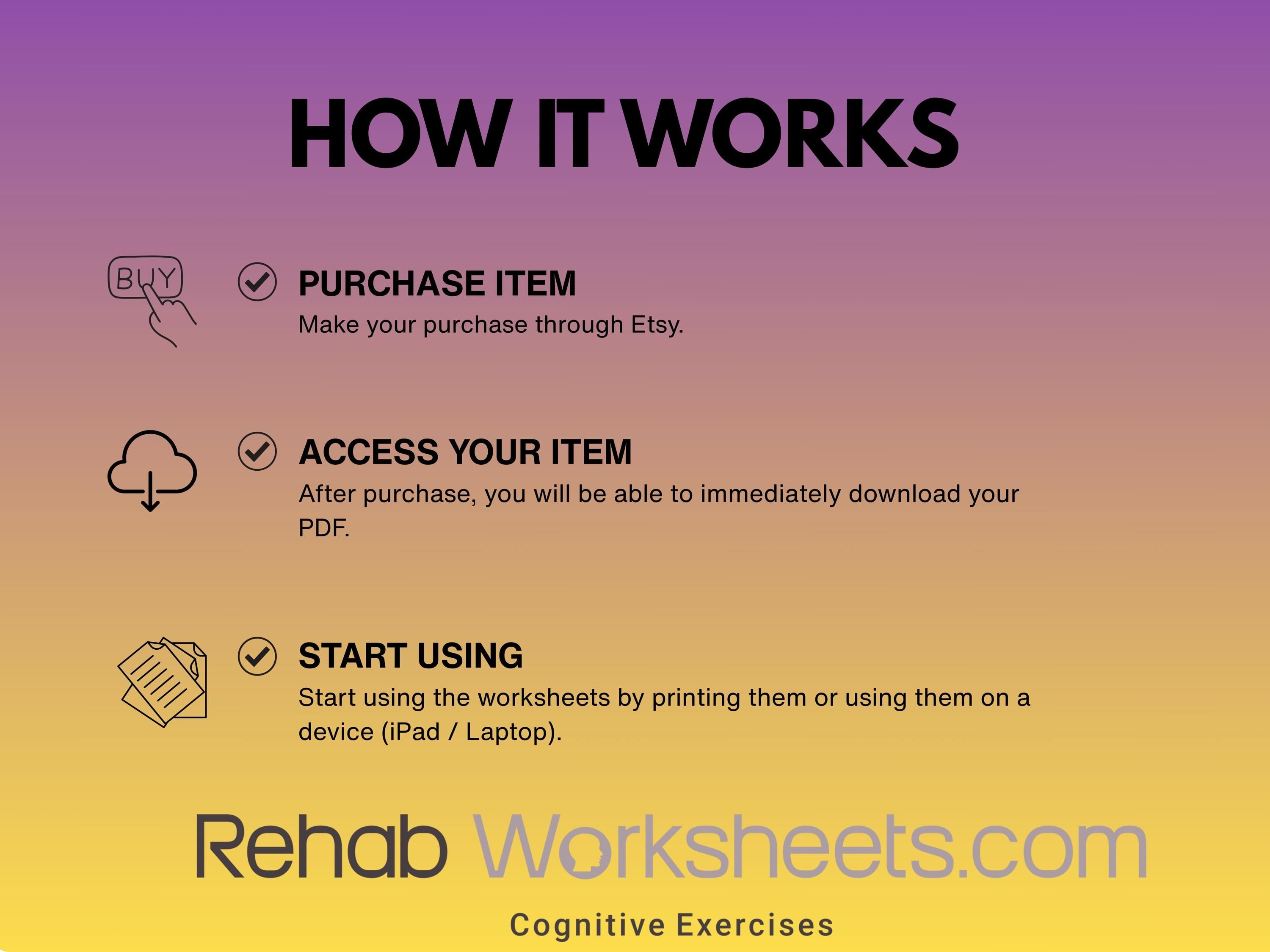 Story Recall Worksheets Bundle (30 Worksheets) - Memory - Rehab Worksheets