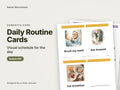Daily Routine Cards, visual schedule for the day: cover showing real pages from the set