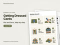 Getting Dressed Cards, his and hers, step by step: cover showing real pages from the set