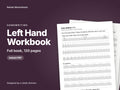 Left Hand Workbook, the full book, 120 pages: cover showing real pages from the book