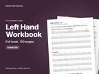 Left Hand Workbook, the full book, 120 pages: cover showing real pages from the book