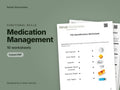 Medication Management, 10 worksheets: cover showing real pages from the set