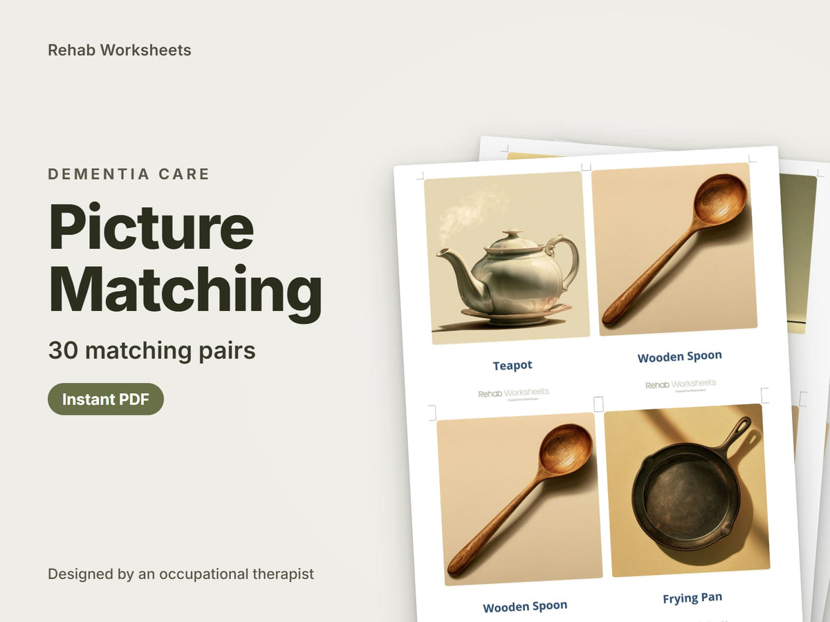 Picture Matching, 30 matching pairs: cover showing real pages from the set